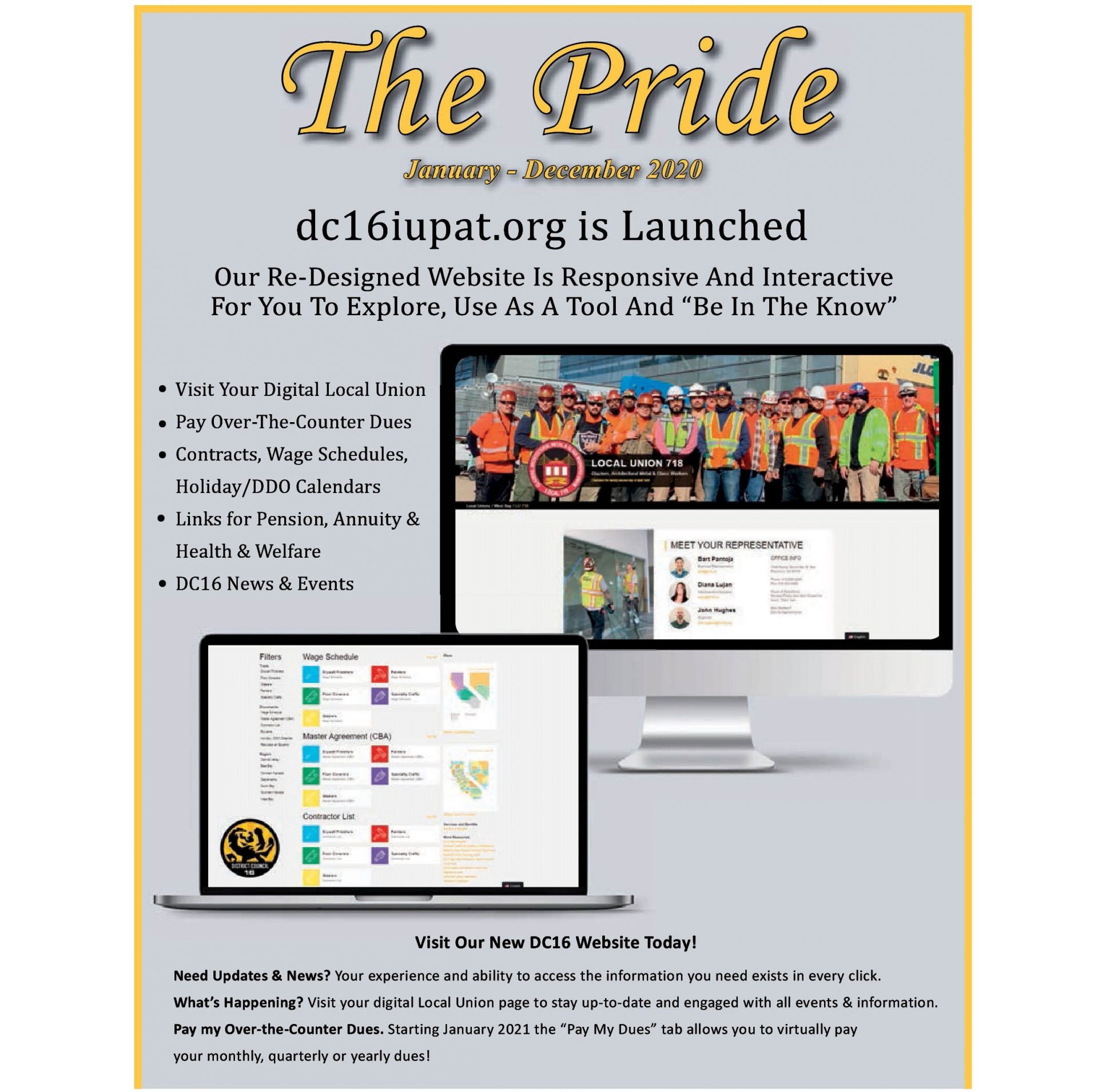 Image from the Gallery: THE PRIDE JANUARY – DECEMBER 2020