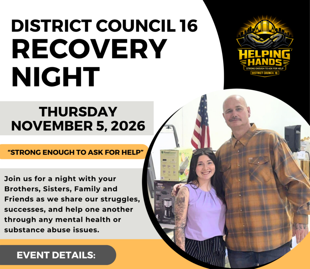 DC16 Helping Hands Recovery Night